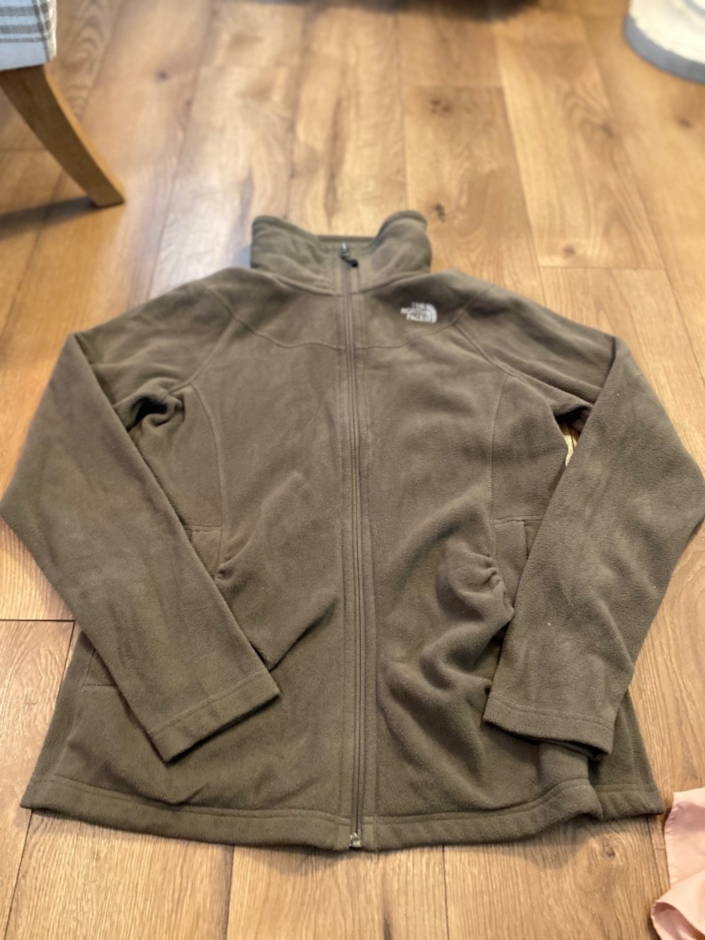 North face zip up sweater